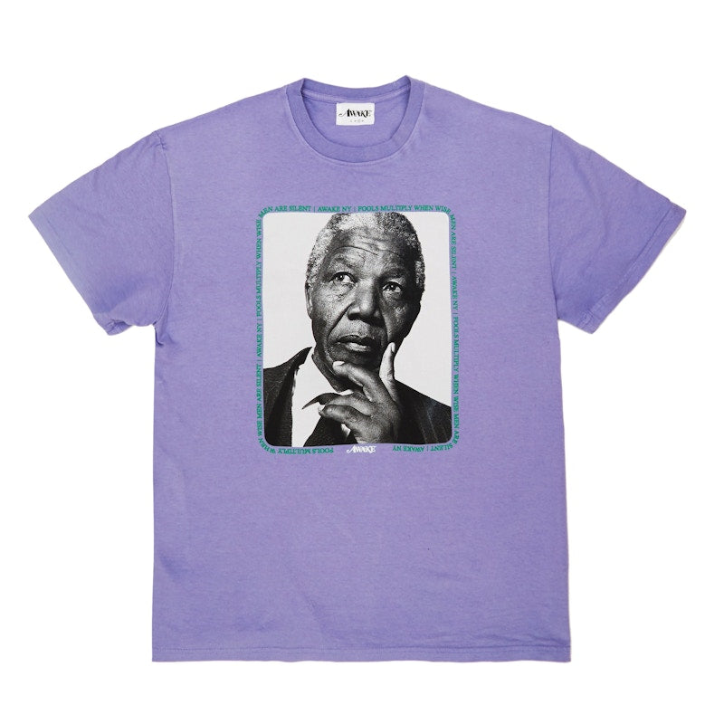 Awake Mandela Tee Purple