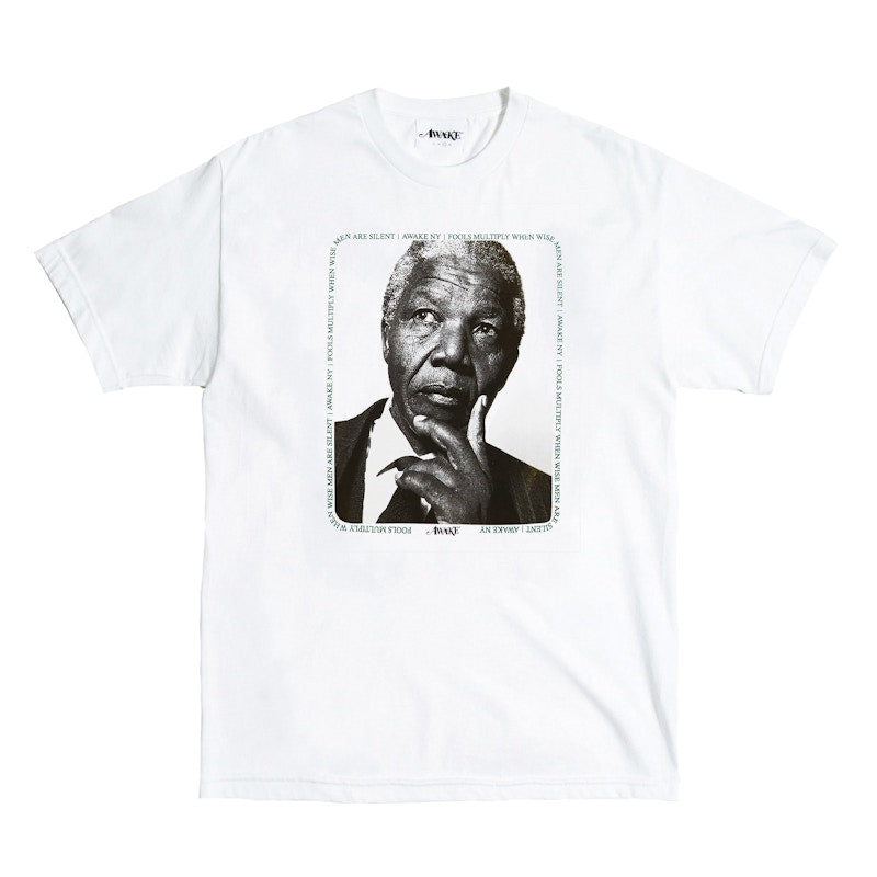 Awake Mandela Tee White