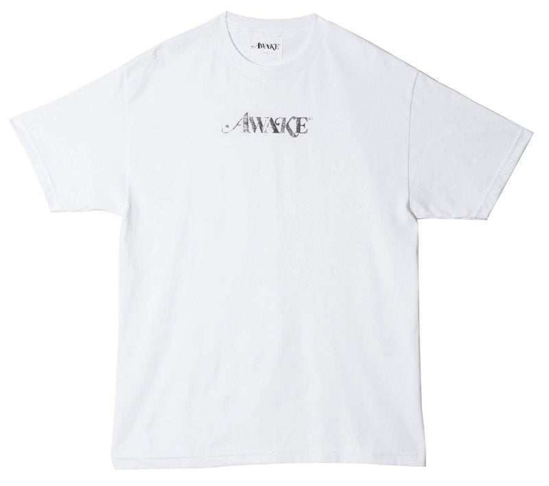 Awake Metallic Foil Logo Tee White