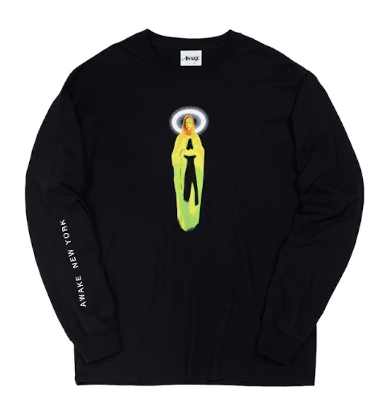 Awake Mother Mary L/S Tee Black