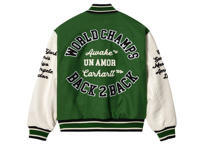 Awake NY X Carhartt WIP Teddy Jacket Green/Cream