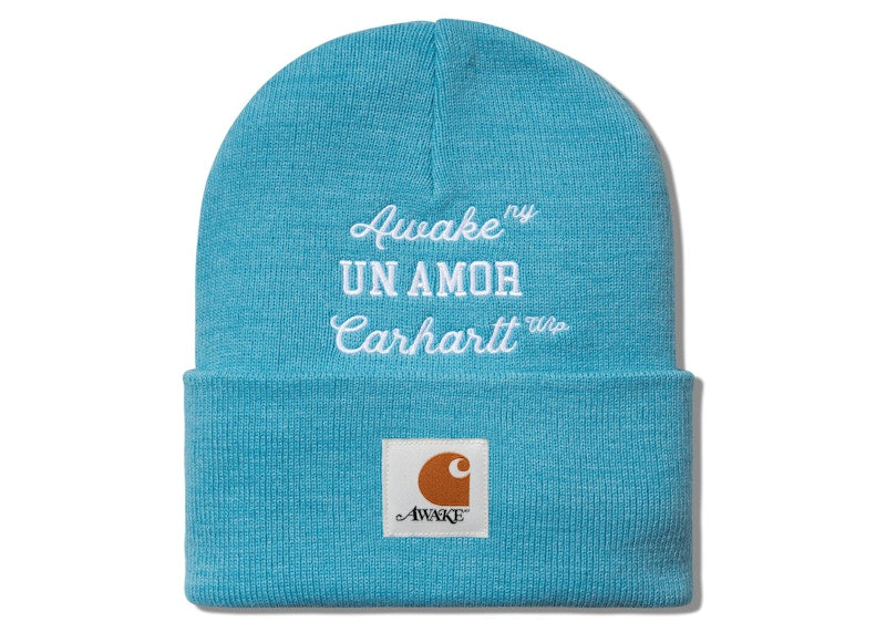 Awake NY X Carhartt WIP Un Amor Beanie Blue