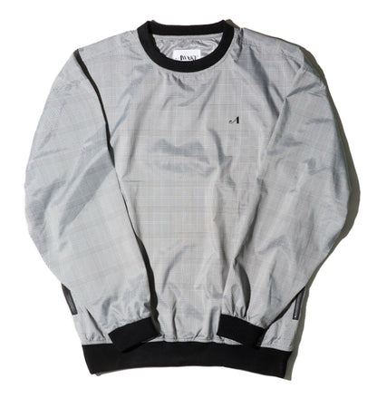 Awake Plaid Windbreaker Pullover Jacket Black