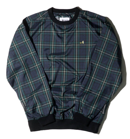 Awake Plaid Windbreaker Pullover Jacket Green