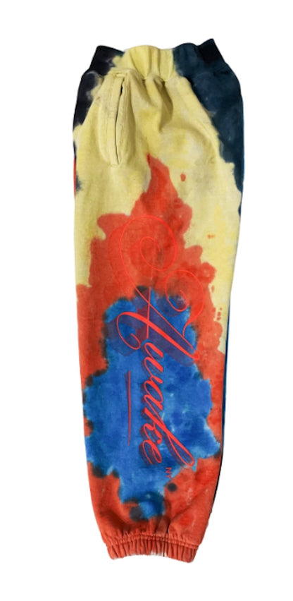 Awake Ribbon Script Logo Sweatpant Tie Dye