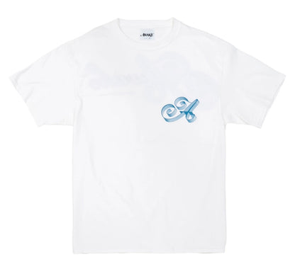 Awake Ribbon Script Logo Tee White