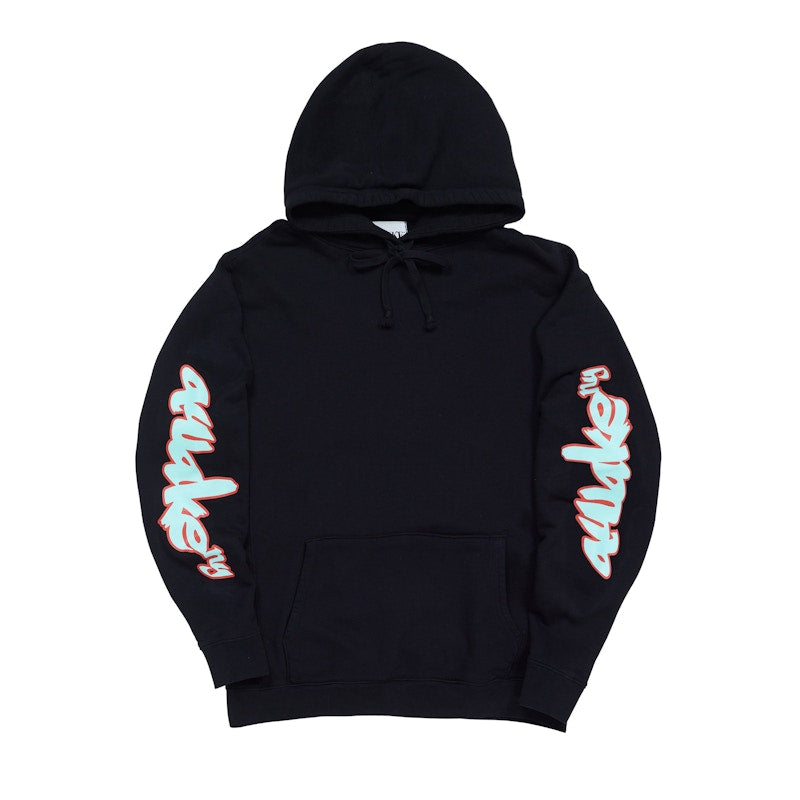 Awake Side Sleeve Logo Hoodie Black