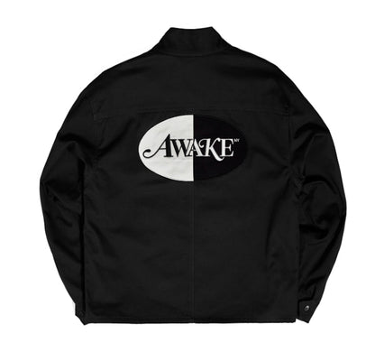 Awake Split Logo Harrington Patch Jacket Black