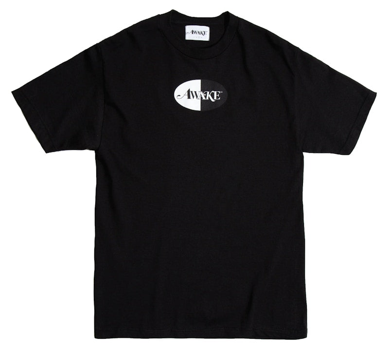 Awake Split Logo Tee Black