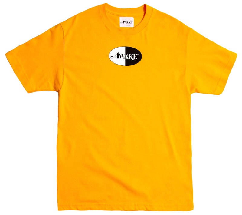 Awake Split Logo Tee Yellow