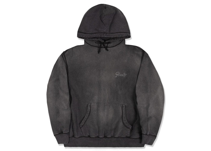 Awake Sunbleached Logo Hoodie Black