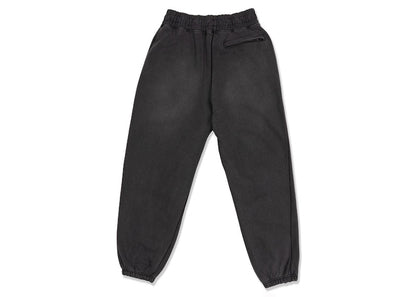 Awake Sunbleached Logo Sweatpants Black