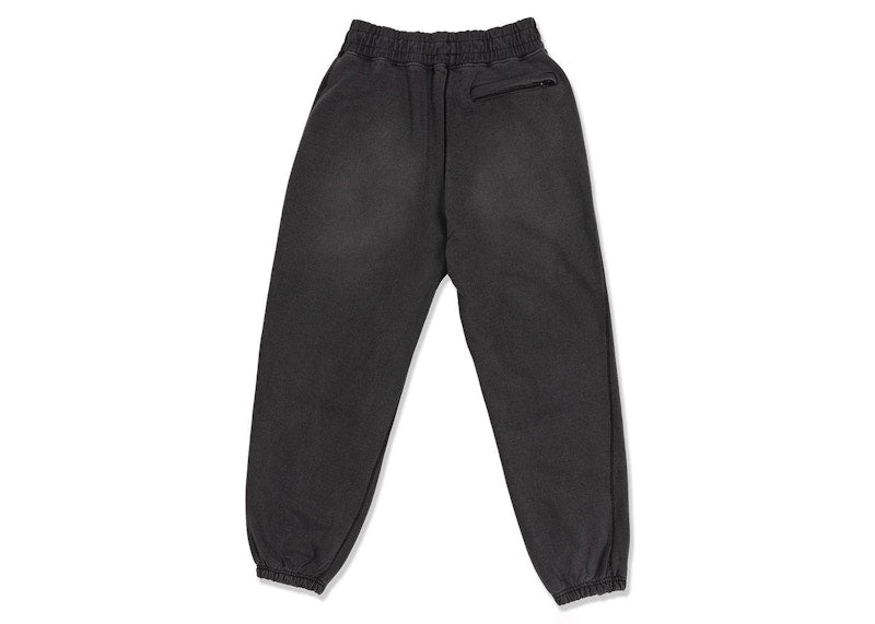 Awake Sunbleached Logo Sweatpants Black