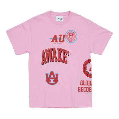 Awake University Tee Pink