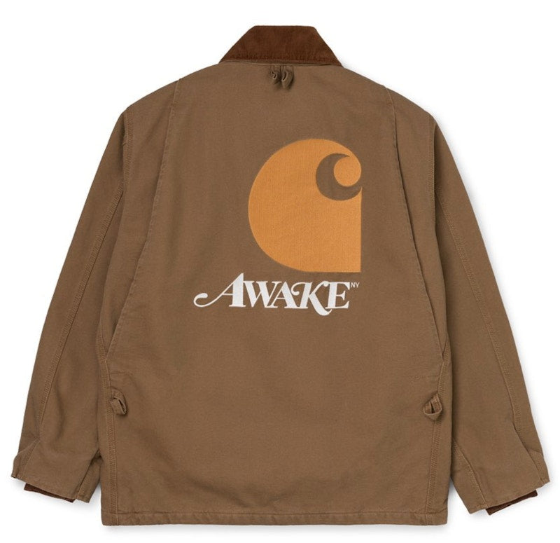 Awake x Carhartt WIP Michigan Chore Coat Brown
