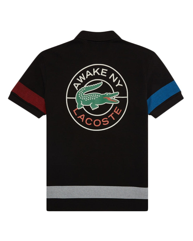 Awake x Lacoste Polo Black