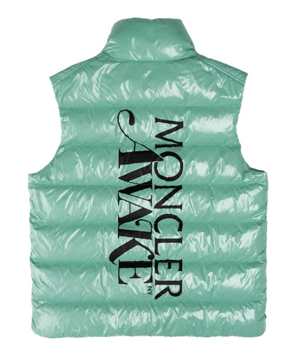 Awake x Moncler Parker Gilet Puffer Vest Light Green