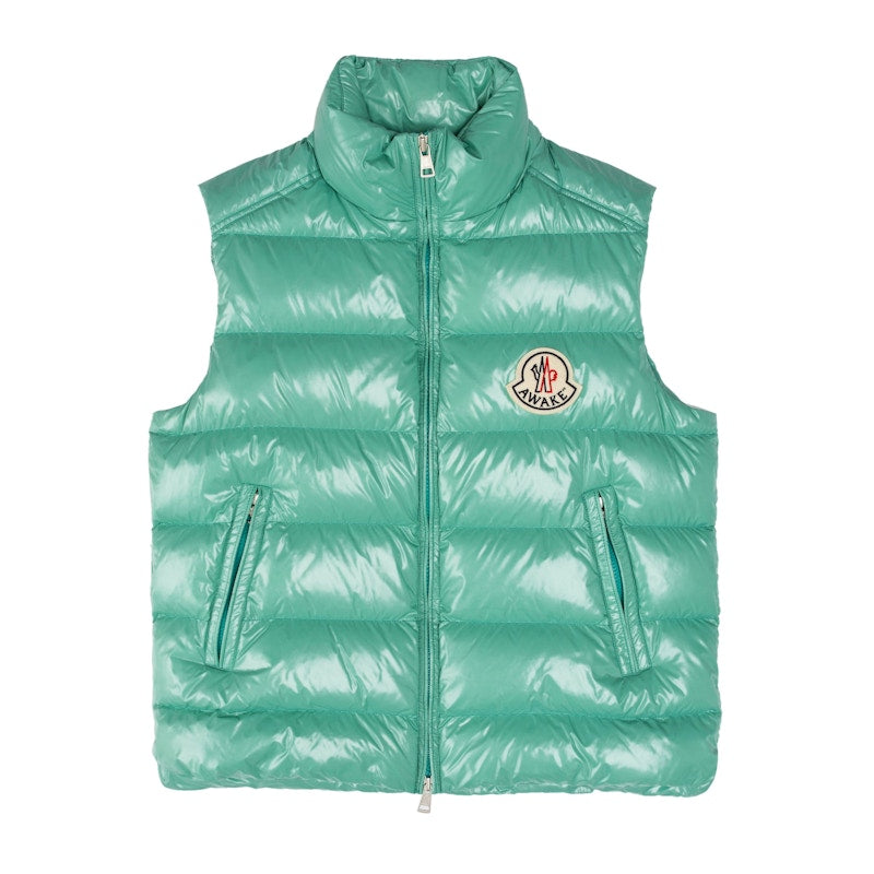 Awake x Moncler Parker Gilet Puffer Vest Light Green