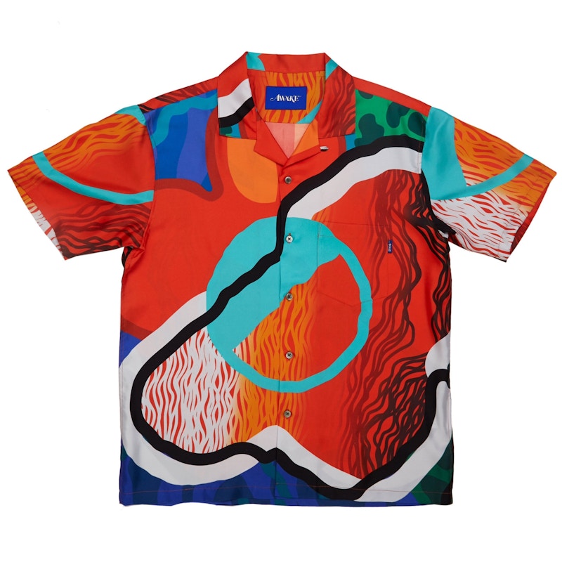 Awake x Sam Friedman Silk Camp Shirt Print
