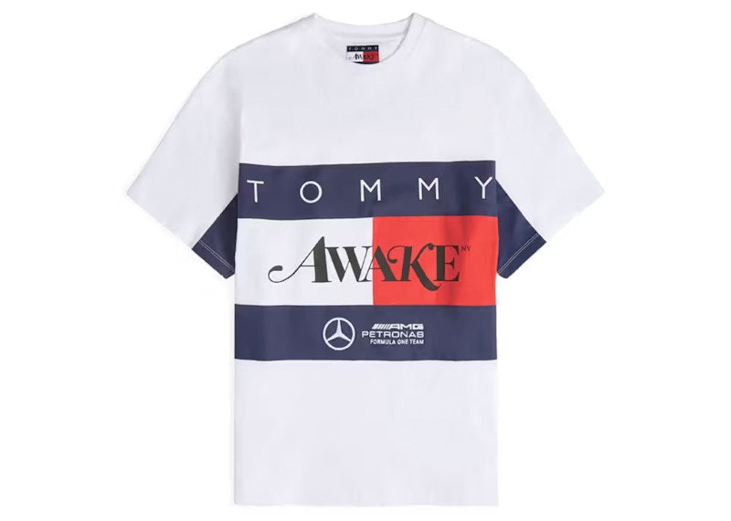 Awake x Tommy x Mercedes-AMG F1 Flag Tee White