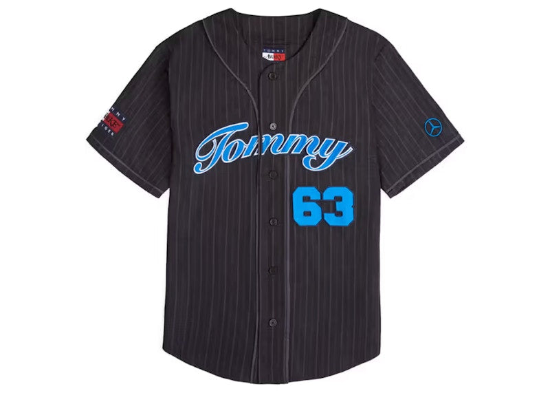 Awake x Tommy x Mercedes-AMG F1 George Baseball Jersey Black