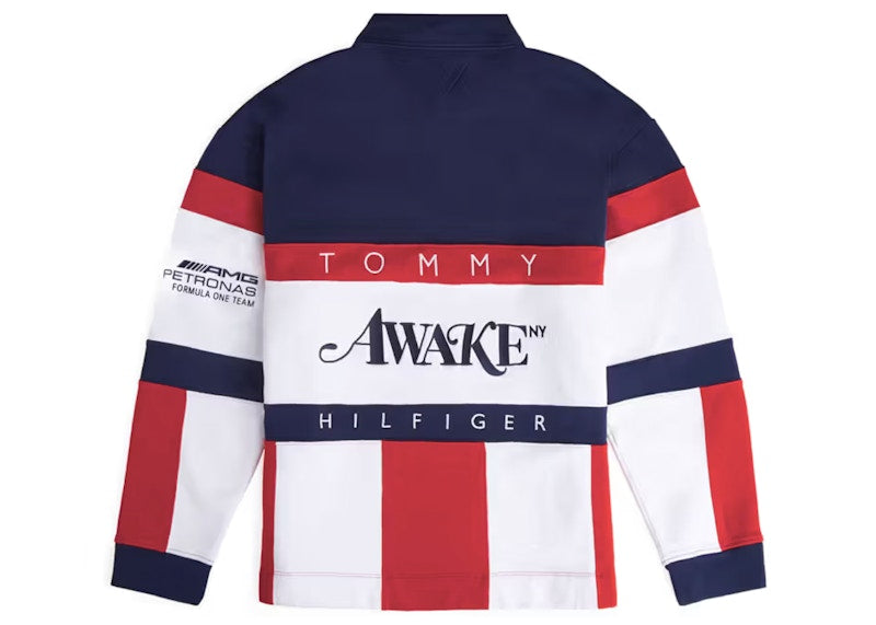 Awake x Tommy x Mercedes-AMG F1 Rugby Shirt Navy/Red