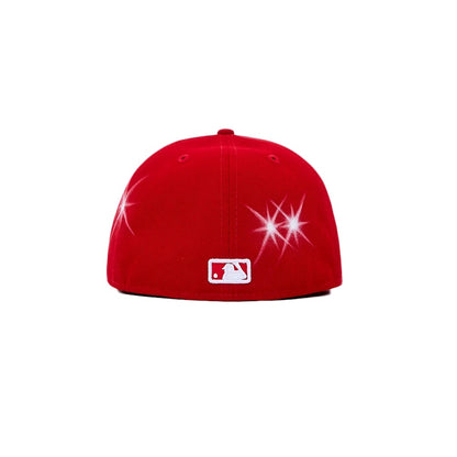 Ay El Ay En Valentine's Day Los Angeles Dodgers Fitted Hat Red