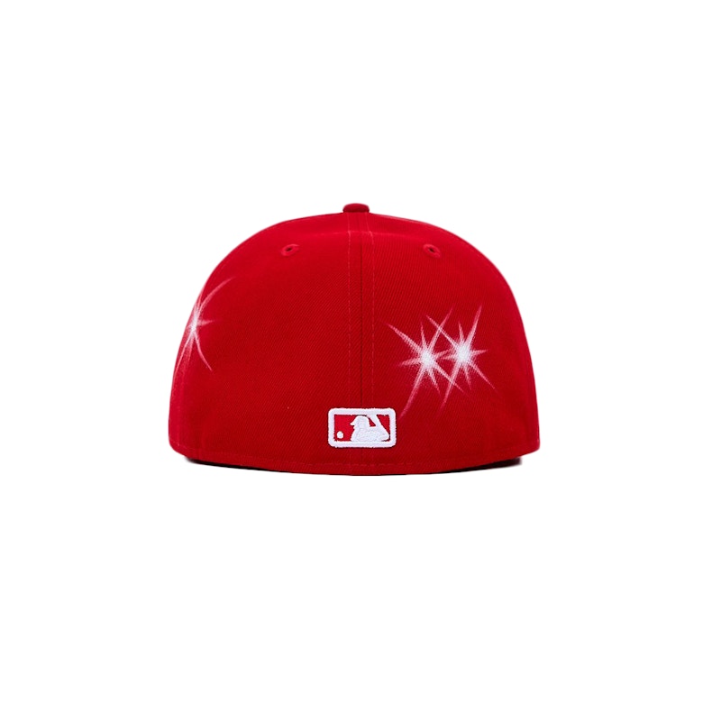 Ay El Ay En Valentine's Day Los Angeles Dodgers Fitted Hat Red
