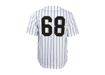 BAIT Sluggers Pinstripe Baseball Jersey White/Black
