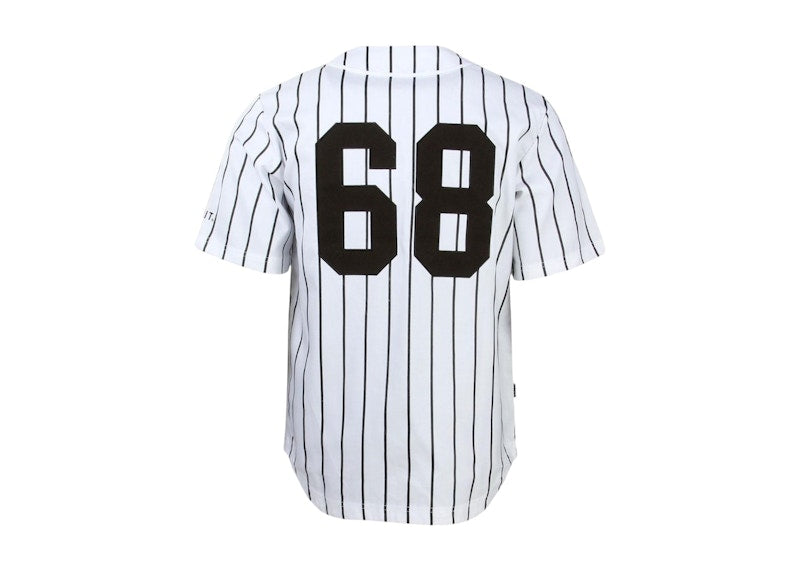 BAIT Sluggers Pinstripe Baseball Jersey White/Black