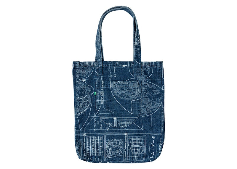BAIT x Astro Boy Denim Tote Bag Blue