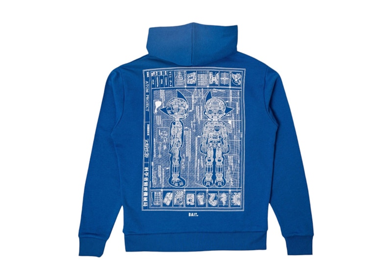 BAIT x Astro Boy Fall Blueprint Hoodie Blue