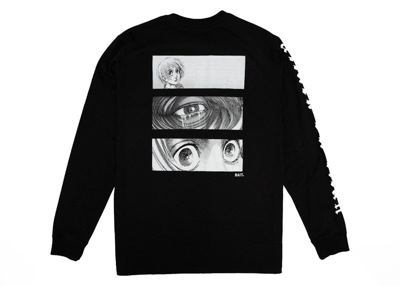 BAIT x Attack On Titan Armin L/S Tee Black