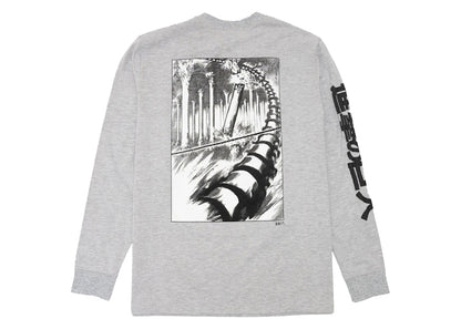 BAIT x Attack On Titan King Reiss L/S Tee Gray