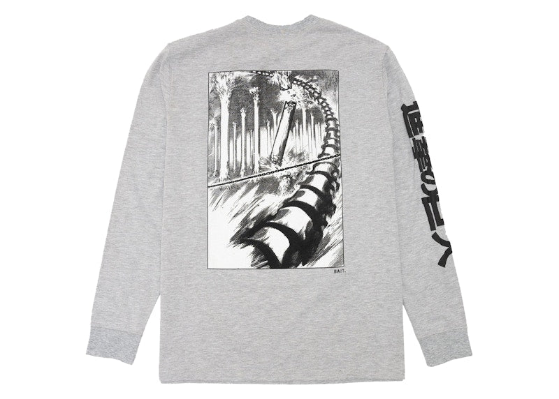 BAIT x Attack On Titan King Reiss L/S Tee Gray