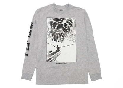 BAIT x Attack On Titan King Reiss L/S Tee Gray