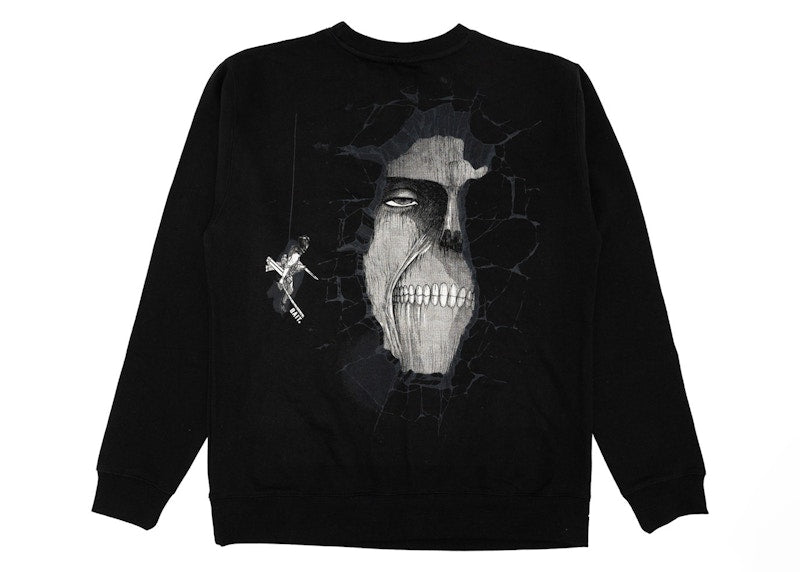 BAIT x Attack On Titan Mikasa Crewneck Sweater Black