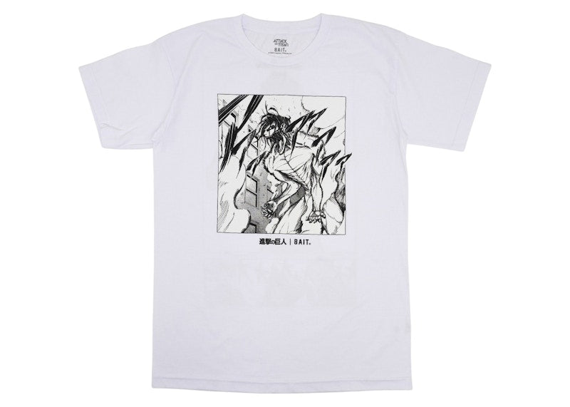 BAIT x Attack On Titan The Roar Tee White