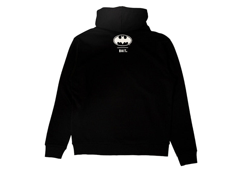 BAIT x Batman Bat Logo Glow In The Dark Hoodie Black