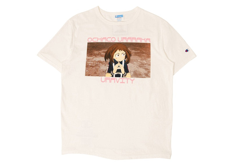 BAIT x Champion x My Hero Acadamia Ochaco Tee White