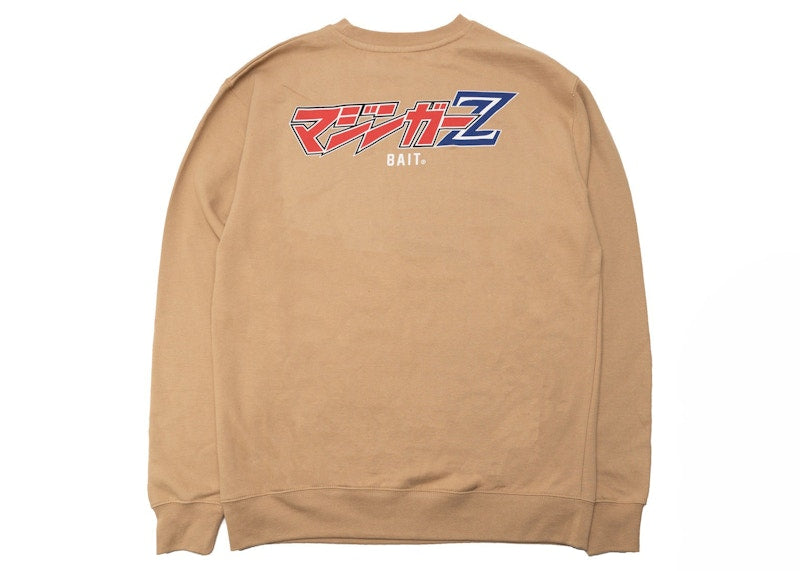 BAIT x Goodsmile x Mazinger Robot Crewneck Sweater Sand