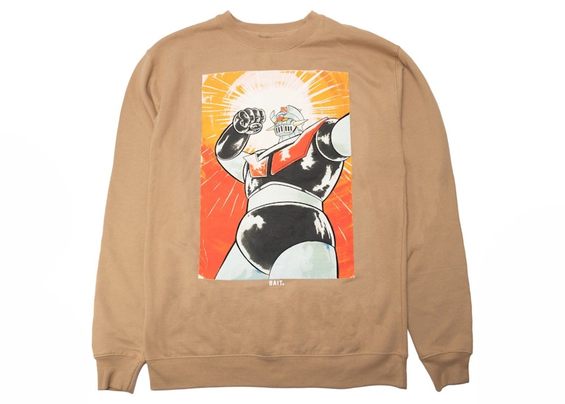 BAIT x Goodsmile x Mazinger Robot Crewneck Sweater Sand