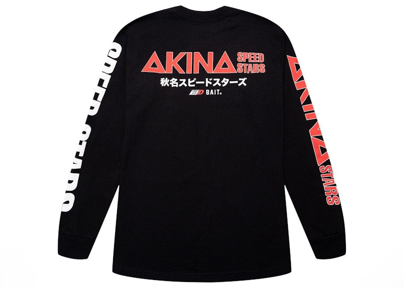 BAIT x Initial D Akina Speed Stars Long Sleeve Tee Black