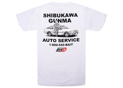 BAIT x Initial D Auto Service Tee White
