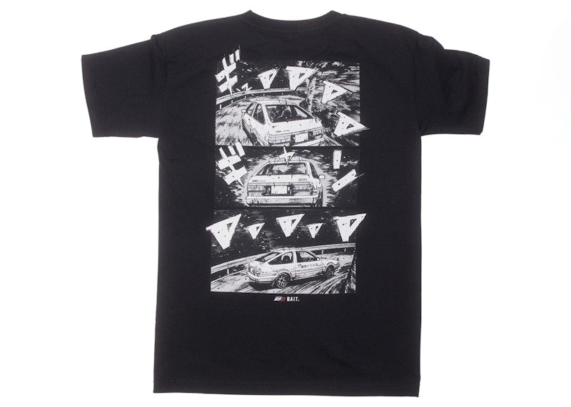 BAIT x Initial D How To Drift Tee Black