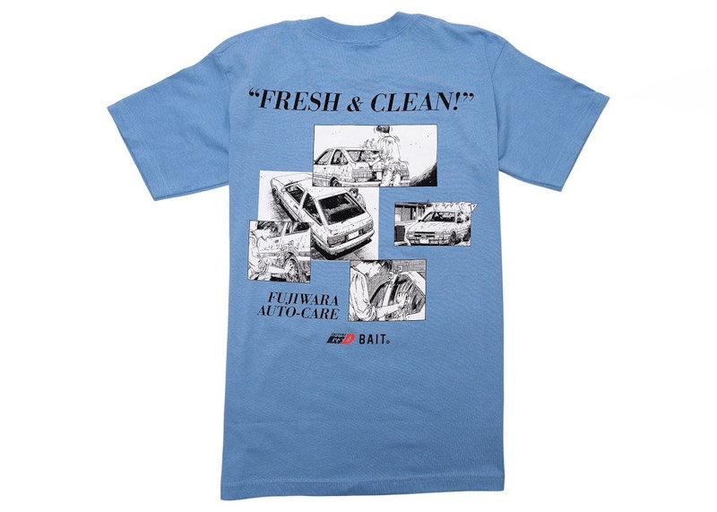 BAIT x Initial D So Fresh So Clean Tee Blue