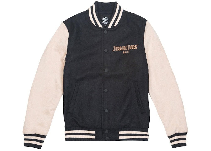 BAIT x Jurassic Park Classic Varsity Jacket Brown/Sand