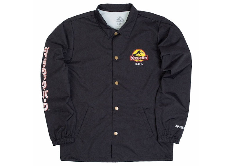 BAIT x Jurassic Park Damage Control Coaches Jacket Black