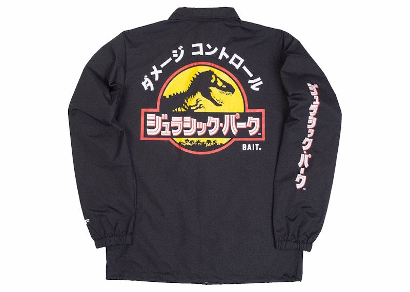 BAIT x Jurassic Park Damage Control Coaches Jacket Black