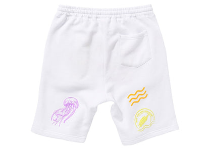 BAIT x Mountain Dew Fleece Shorts White